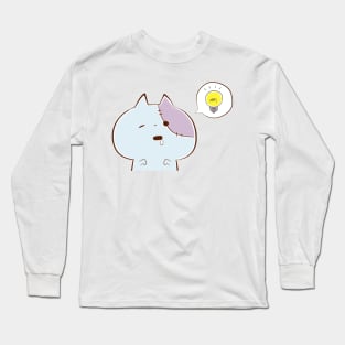 Zombie Cat with an Idea! Long Sleeve T-Shirt